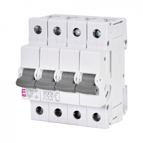 Electrice - Protectie circuit ETIMAT P6 3P+N C10 curba C ETI 001900428