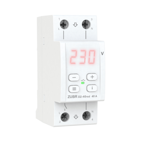 Contoare si Relee Electrice - Modul control tensiune automata ZUBR D2-40 red 40A cu protectie termica