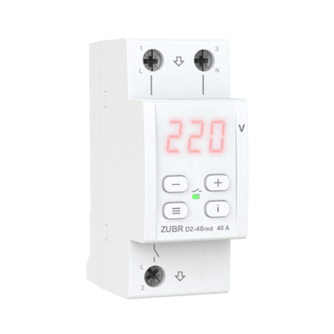Contoare si Relee Electrice - Modul control tensiune automata ZUBR D2-40 red 40A cu protectie termica