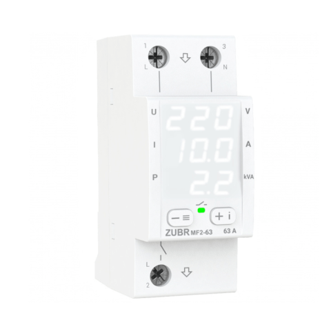 Contoare si Relee Electrice - Releu de protectie tensiune ZUBR MF2-63 63A monofazat