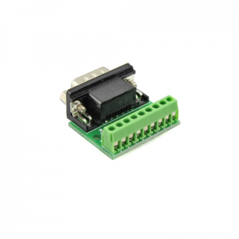 Conector DB9 mama, terminal cu surub, 9 pini, RS232/RS485 [1]