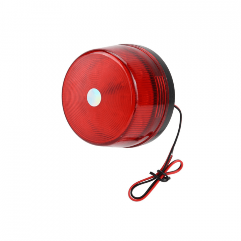 Lampa de avertizare LED rosu 12V