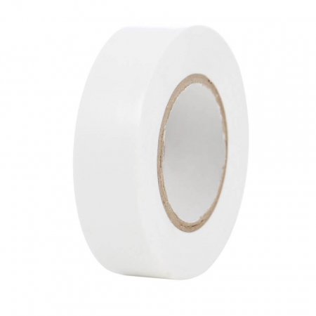 Lichidari Stoc - Banda izolatoare alba din PVC 20m X 19mm X 0.15mm