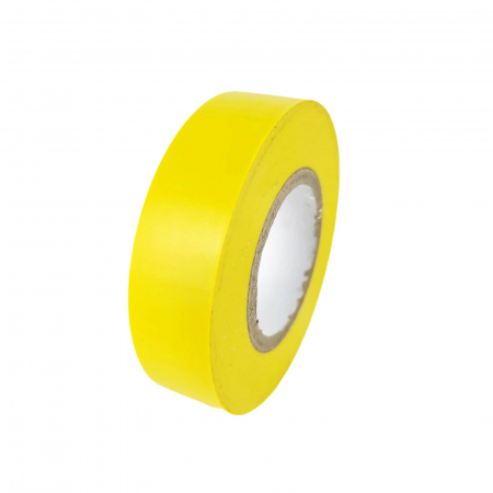 Lichidari Stoc - Banda izolatoare galbena din PVC 20m X 19mm X 0.15mm