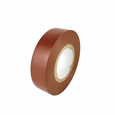 Lichidari Stoc - Banda izolatoare maro din PVC 20m X 19mm X 0.15mm