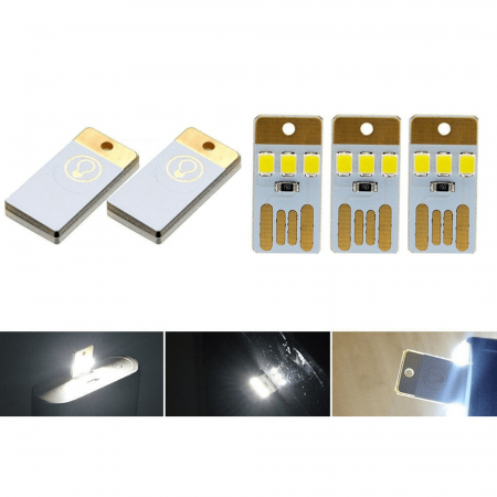 Breloc tip mini lampa 0.2W cu 3 LED-uri, alimentare prin USB [2]