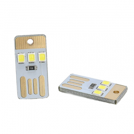 Module Electronice - Breloc tip mini lampa 0.2W cu 3 LED-uri, alimentare prin USB