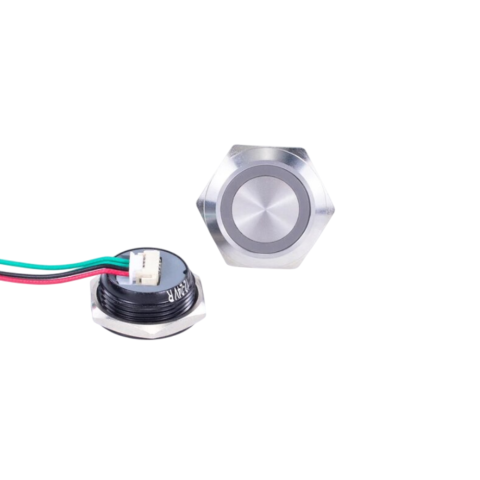Buton metalic fara retinere, RGB 3-6V, rezistent IP68 [1]