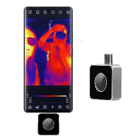 Camera cu termoviziune si infrarosu pentru telefon/tableta, rezolutie 256x192, -15 / 600°C, Victor 328B [1]