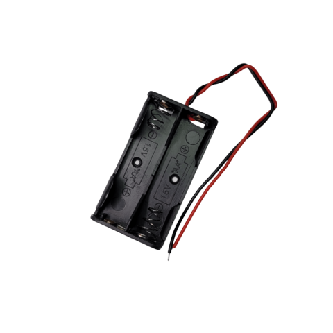 Carcasa cu suport de baterii AA si conector cu 2 fire