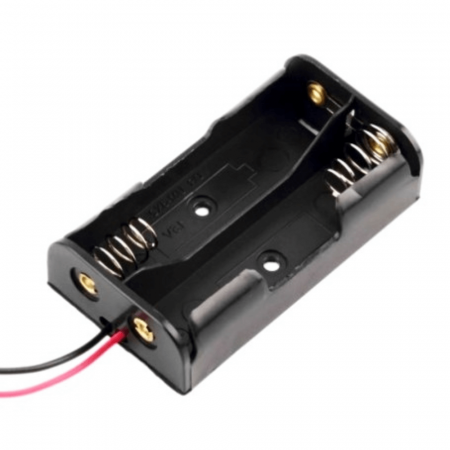 Carcasa cu suport de baterii AA si conector cu 2 fire [1]