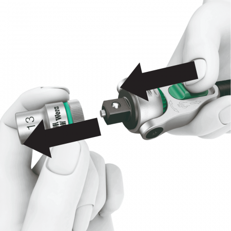Cheie cu clichet 8000 B Zyklop, 3/8" drive Wera 05003550001 [8]