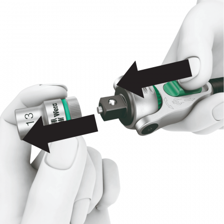 Cheie cu clichet 8000 C Zyklop, 1/2" drive Wera 05003600001 [8]