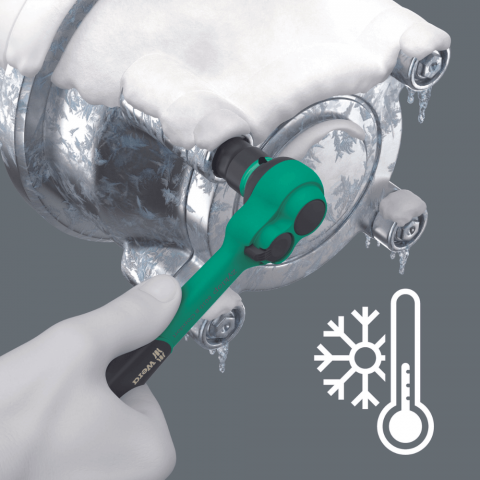 Cheie cu clichet, 8010 B Zyklop Comfort, 3/8" drive, Wera 05005540001 [3]