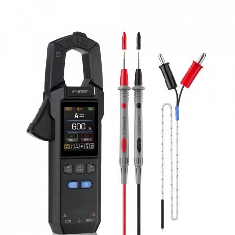 Clampmetre Digitale - Clampmetru digital True-RMS, 1000V DC, 750V AC, 600A, FNIRSI DMC-100