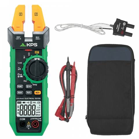 Clampmetru digital cu falci deschise, 200A AC / 1000µA DC, 600V AC/DC, KPS PA440 [2]