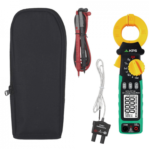 Clampmetru digital pentru curenti de scurgere, 1mA-150A AC, 600V AC/DC, TRMS, KPS PF740 [1]