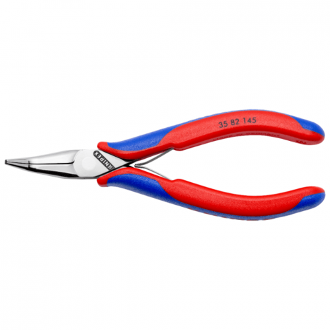 Electronica - Cleste de precizie pentru electronisti cu varf indoit, Knipex 35 82 145