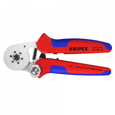 Clesti Sertizare - Cleste sertizare pini 0.08 - 2x10 mm², cu autoreglaj, Knipex 97 55 14