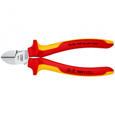 Cleste VDE 1000V cu tais lateral, 160mm, Knipex 70 06 160