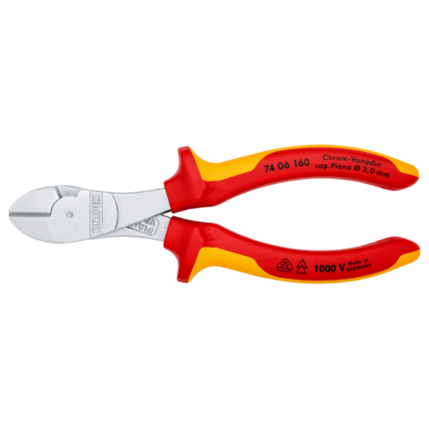 Cleste VDE cu tais lateral, 160mm, Knipex 74 06 160