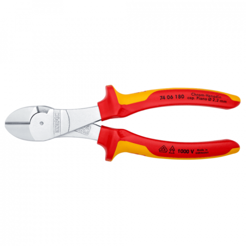 Cleste VDE cu tais lateral, 180mm, Knipex 74 06 180