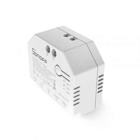 Releu Smart WiFi cu contor de energie, 2 canale, Sonoff Dual R3 [2]