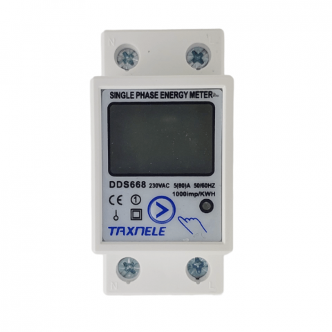 Contoare si Relee Electrice - Contor electric cu afisare a 4 parametrii, TAXNELE DDS668