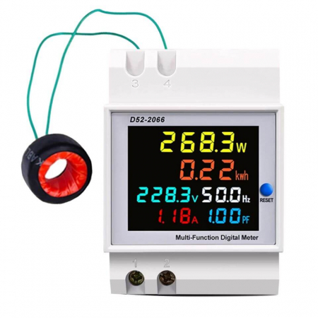 Contoare si Relee Electrice - Contor electric cu afisarea parametrilor in timp real TAXNELE D52-2066, bobina externa