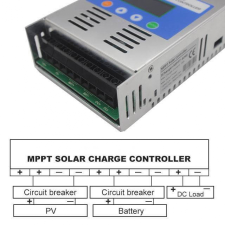 Regulator/Controler solar MPPT 60A 12/24/36/48V detectie automata [2]