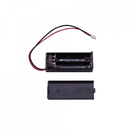 Electronica - Suport baterii 2xAAA cu capac si intrerupator