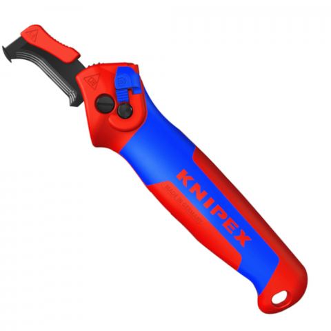 Cuttere - Cutit pentru dezizolarea cablurilor groase, cu sabot de glisare, Knipex 16 50 145 SB