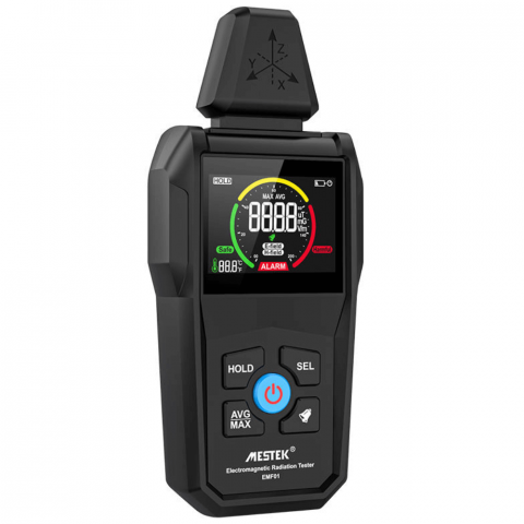 Aparate de Masura si Control - Detector de radiatii electromagnetice, 0 - 74uT / 0-740mG, Mestek EMF01