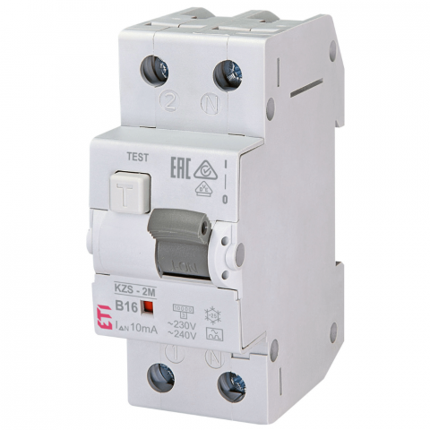 Sigurante Diferentiale RCBO - Diferential RCBO KZS-2M A B16/0.01 ETI 002173214