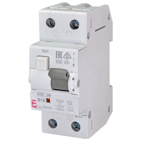 Sigurante Diferentiale RCBO - Diferential RCBO KZS-2M A B16/0.03 ETI 002173204