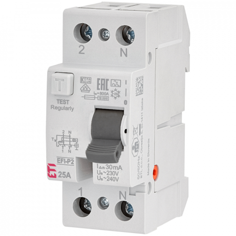 Diferential RCCB EFI-P2 A 25/0.03 ETI 002061111