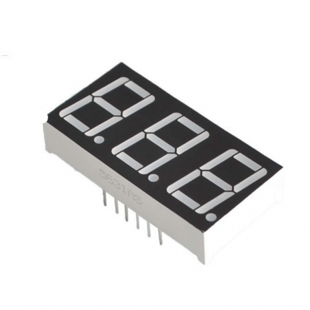 Display LED, 3 digit 7 segmente, 0.56", catod comun