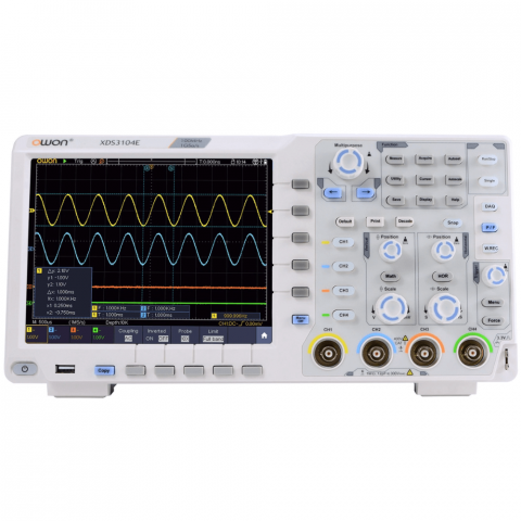Electronica - Osciloscop digital, 4 canale, 100MHz, 1GS/s, OWON XDS3104E