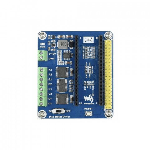 Driver motoare compatibil Rasberry Pico cu TB6612FNG si PCA9685 [1]