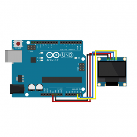 Ecran OLED 0.96" cu interfata IIC/I2C [3]