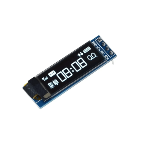 Electronica - Display OLED 0.91 inch alb, 128x32 pixeli, interfata I2C