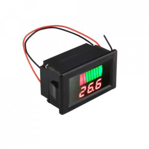 Componente Electronice - Indicator baterie 12V-60V pentru vehicule electrice, afisaj LED