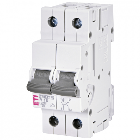 Electrice - Intrerupator de circuit ETIMAT P6 1p+N B16 ETI 001900110