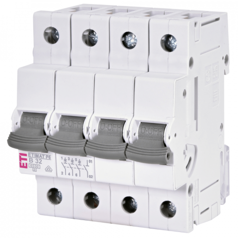 Electrice - Intrerupator de circuit ETIMAT P6 3p+N B32 ETI 001900413