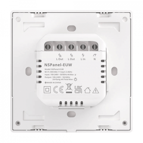 Intrerupator Smart cu 2 canale si ecran touch, alb, Sonoff NSPanel [2]