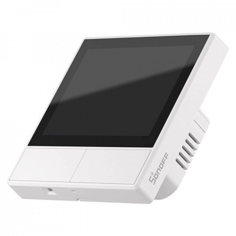 Intrerupator Smart cu 2 canale si ecran touch, alb, Sonoff NSPanel [1]