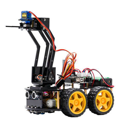 Kituri Electronice - Kit de robot Arduino programabil cu brat robotic, Bitmi 10085