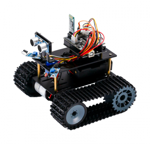 Electronica - Kit de robot inteligent mini tanc, Bitmi 10075