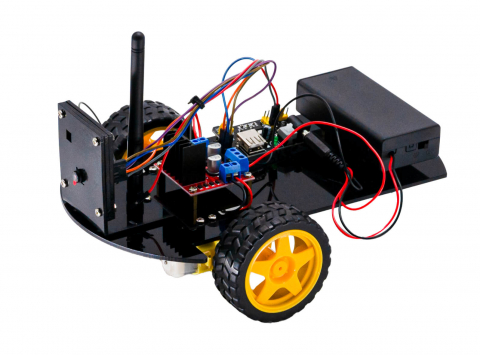 Kituri Electronice - Kit de robot STEM 2WD cu modul ESP32-CAM, Bitmi 10155