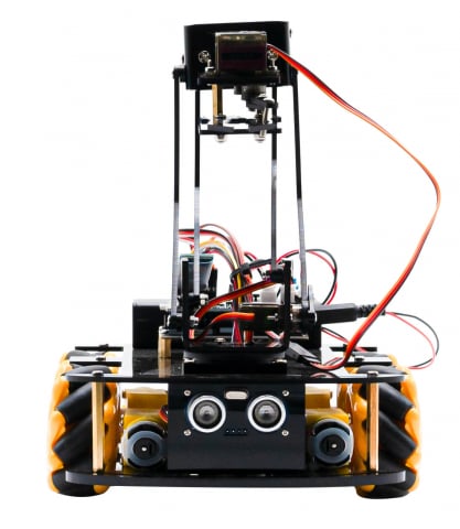 Kituri Electronice - Kit de robot STEM 4WD cu brat robotic, Bitmi 10006